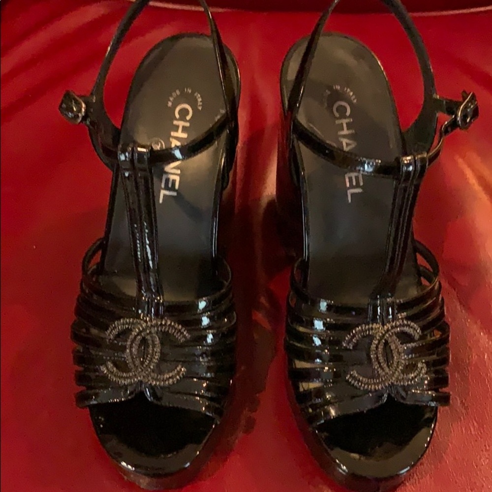 Authentic Chanel wedges